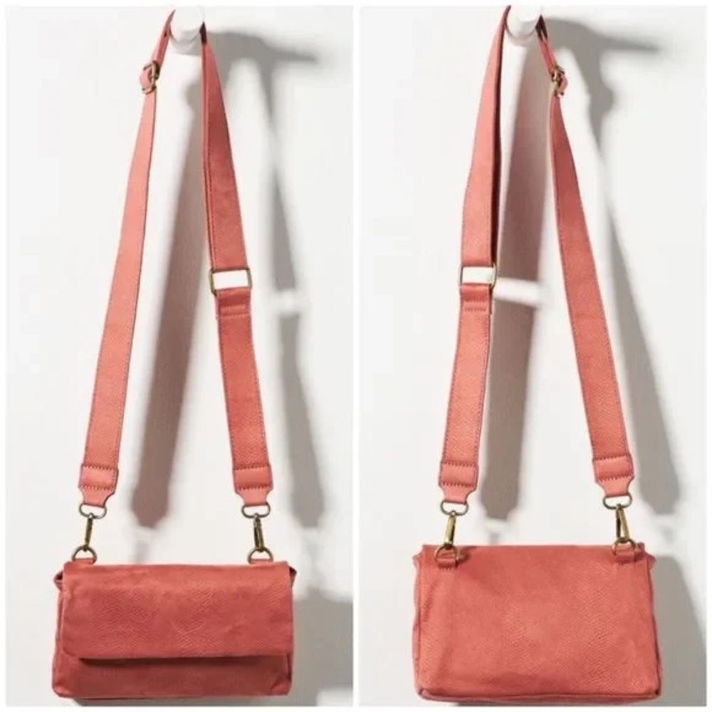 NWT Anthropologie Envelope Crossbody Bag Mauve Purse